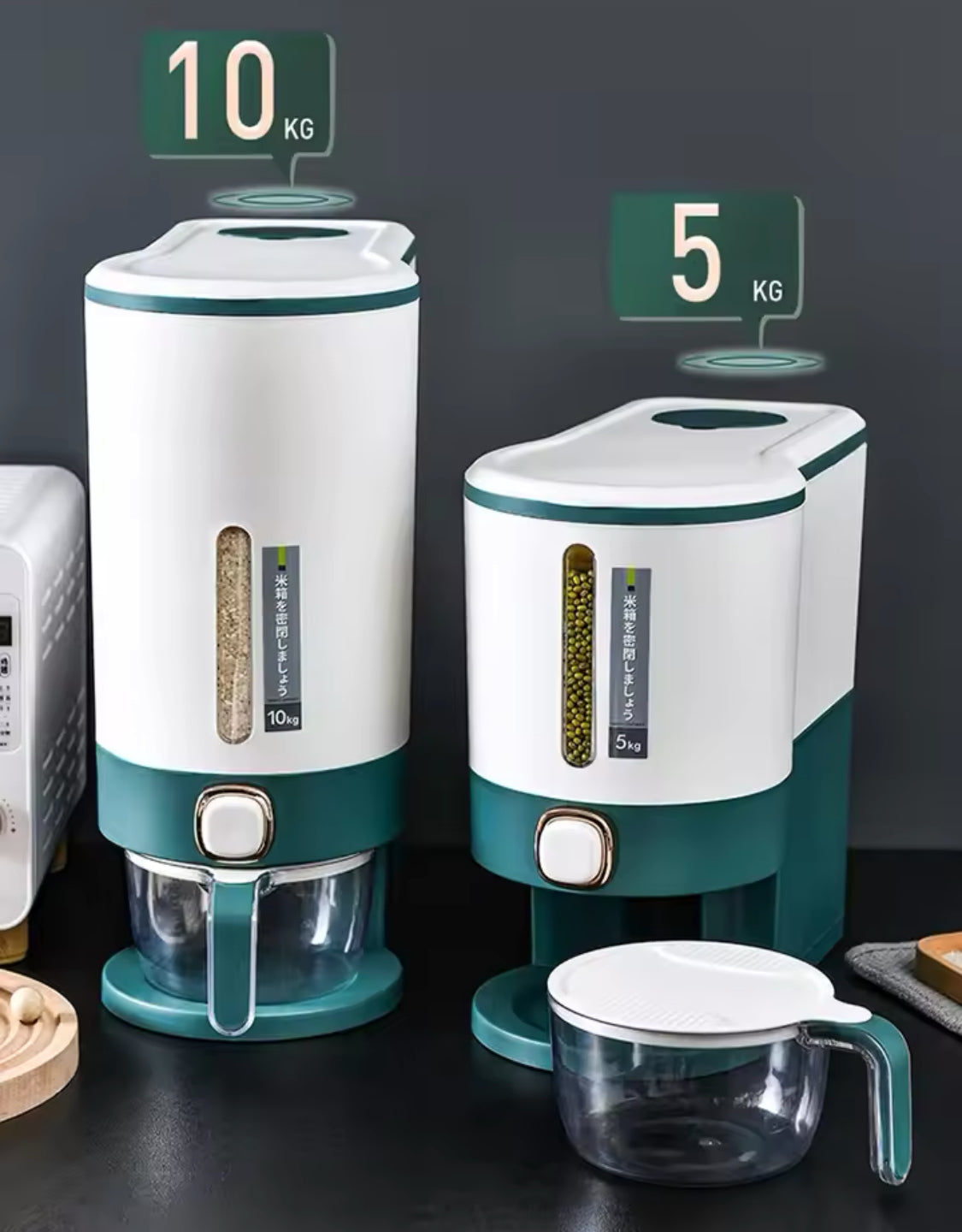 Insect Proof Press Type Cereal Dispenser, Rice Storage Box, Moisture Proof Rice Storage Container Insect Proof Press Type Cereal Dispenser, Rice Storage Box, Moisture Proof Rice Storage Container